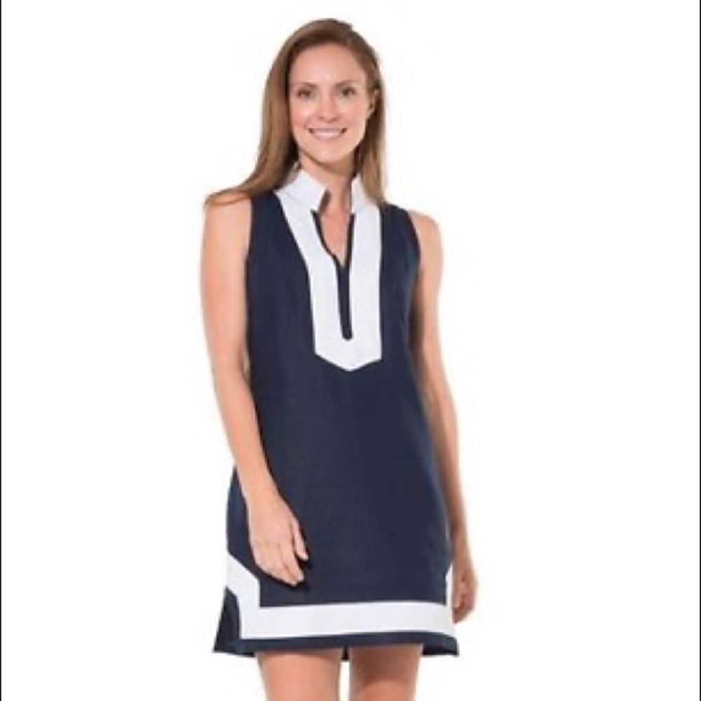 NWT - Navy and White Sail to Stable dress